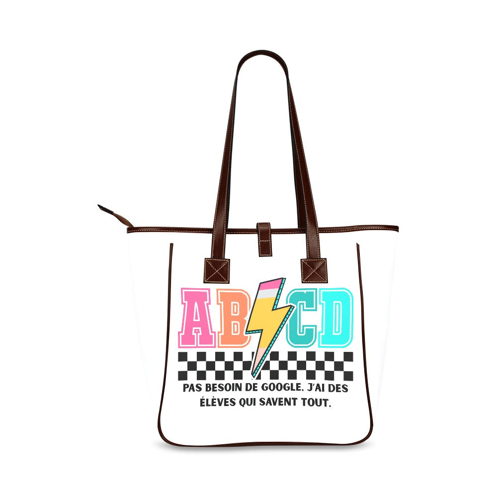 Sac fourre-tout classique ABCD – Humour pour professeurs du primaire - Crea Muze