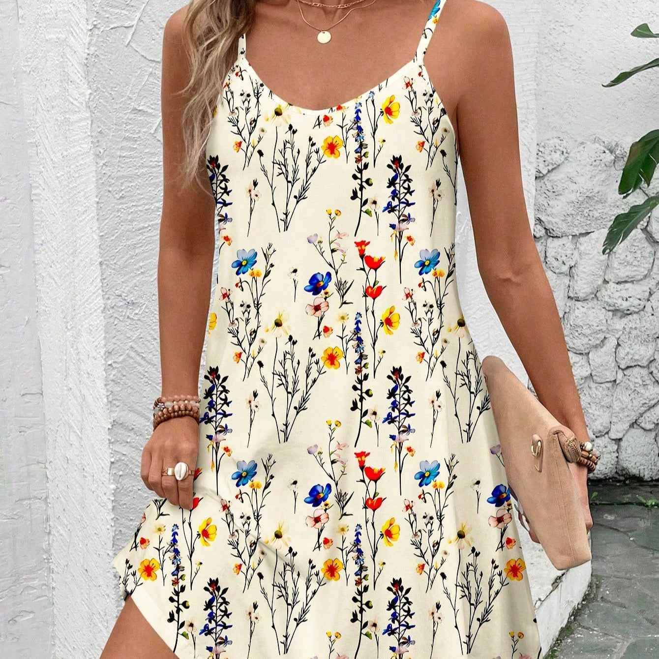 💃 Robe décontractée à motifs – Sans manches - Crea Muze