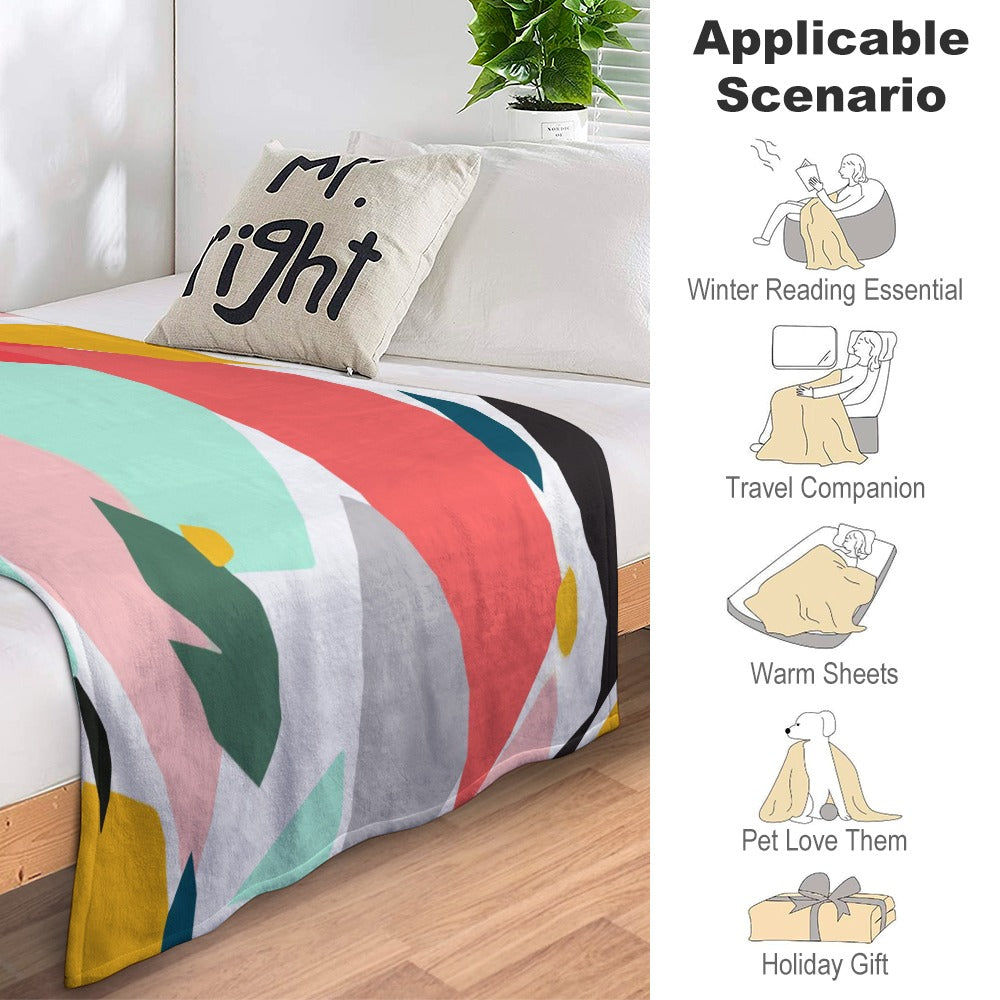 Couverture en flanelle anti-boulochage douce et légère – Plaid cosy - Crea Muze