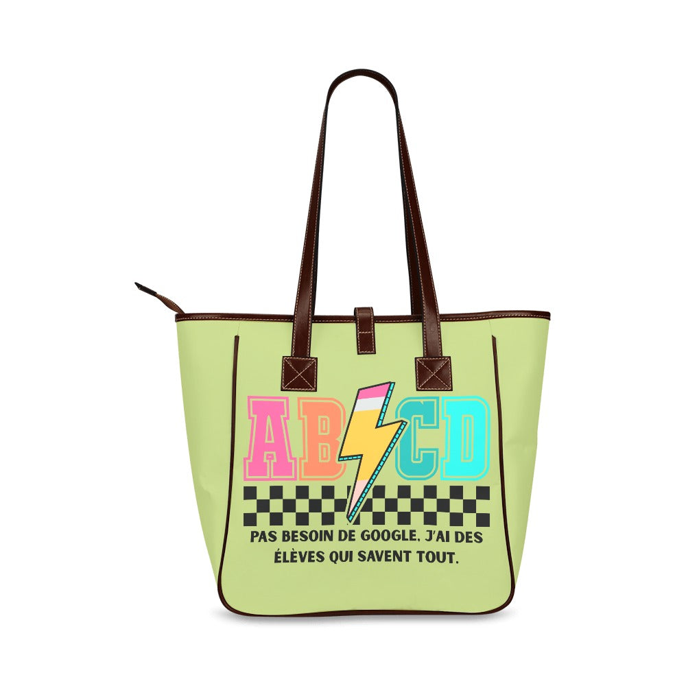 Sac fourre-tout classique ABCD – Humour pour professeurs du primaire - Crea Muze