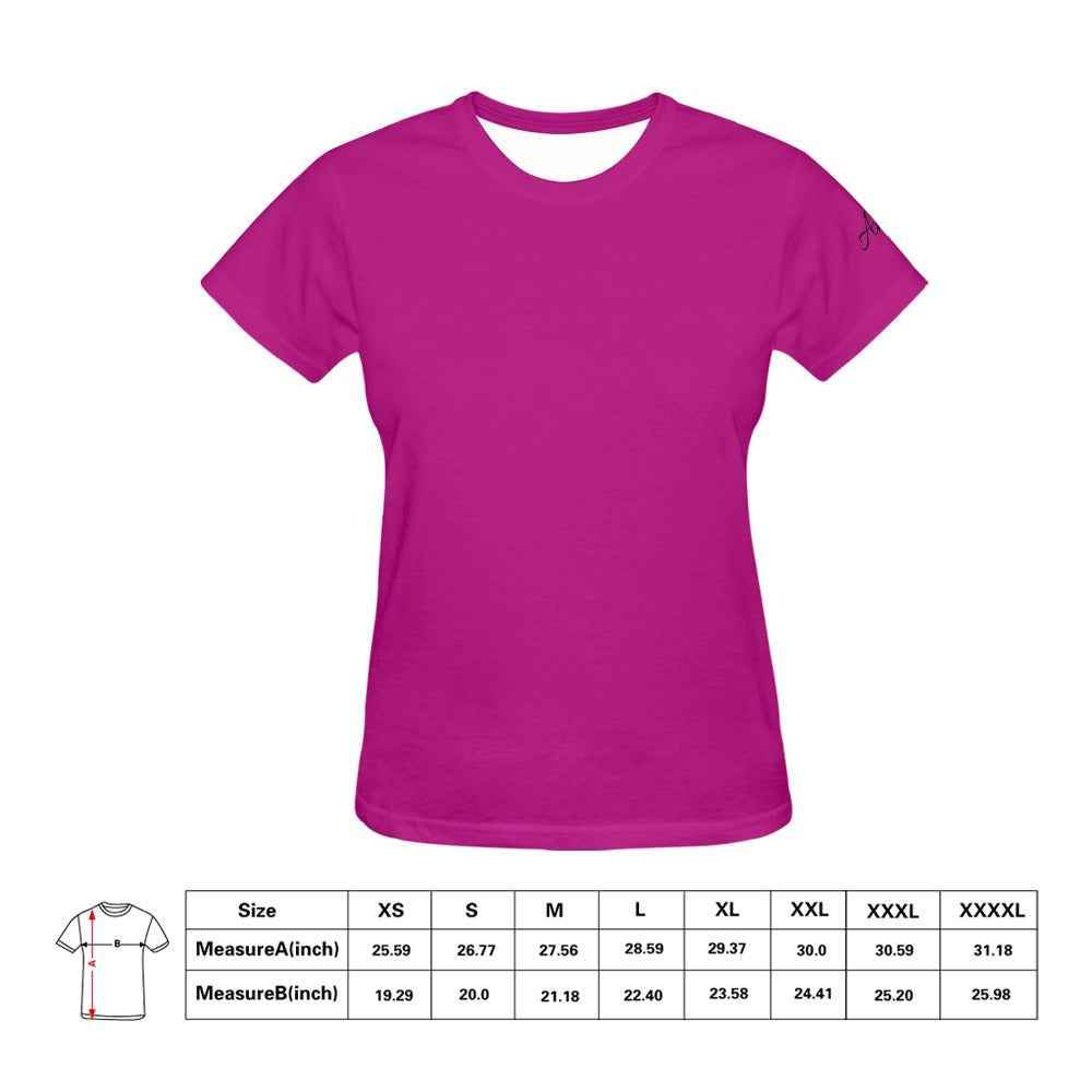 Women's All Over Print T-shirt (USA Size) (T40) - Crea Muze