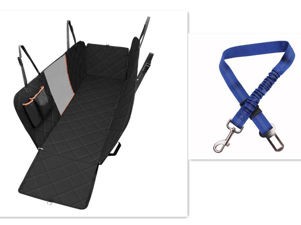 Dog Car Seat Cover View Mesh Pet Carrier Hammock Safety Protector Car Rear Back Seat Mat With Zipper And Pocket For Travel - Crea Muze