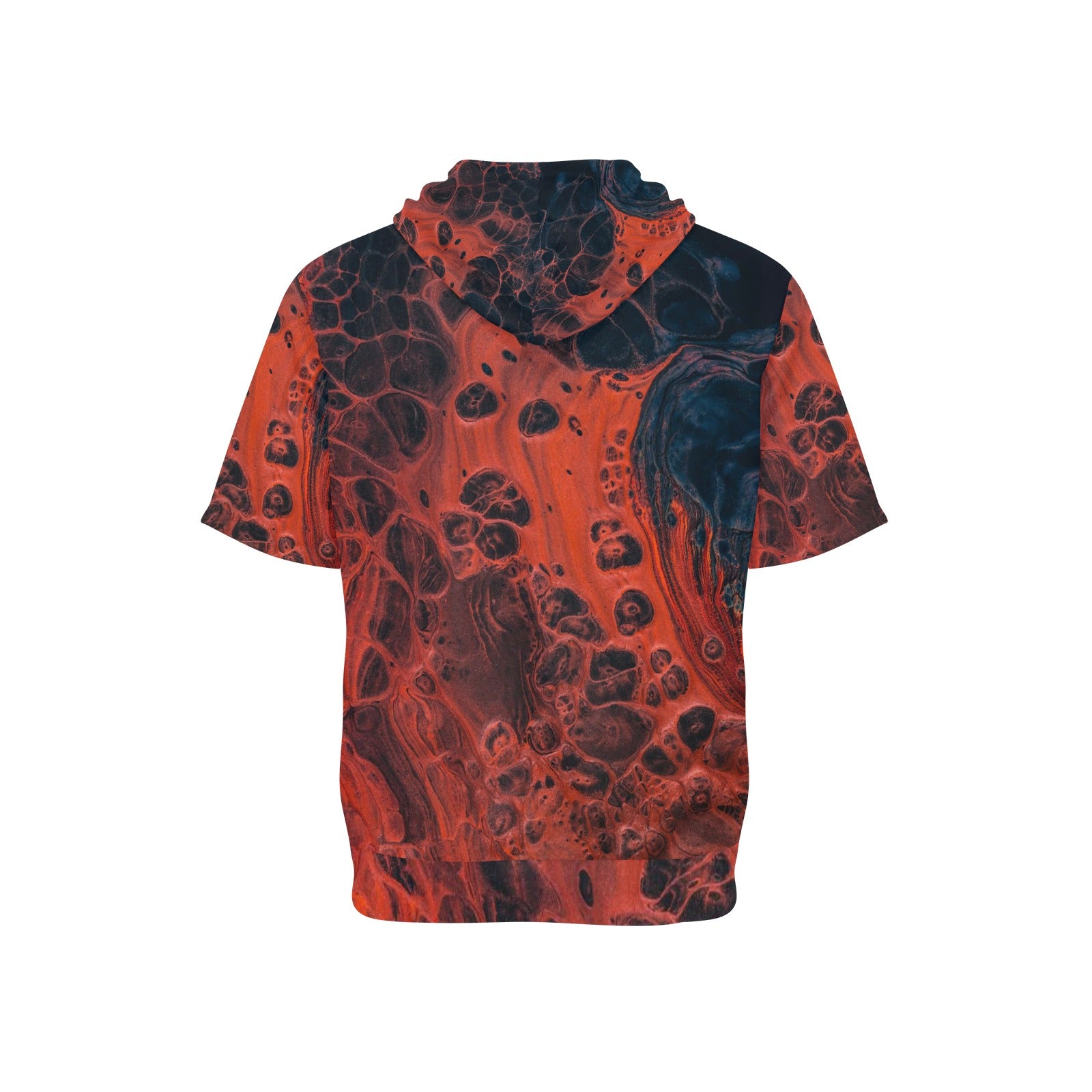 Men's Short Sleeve Fleece Hoodie (H54)