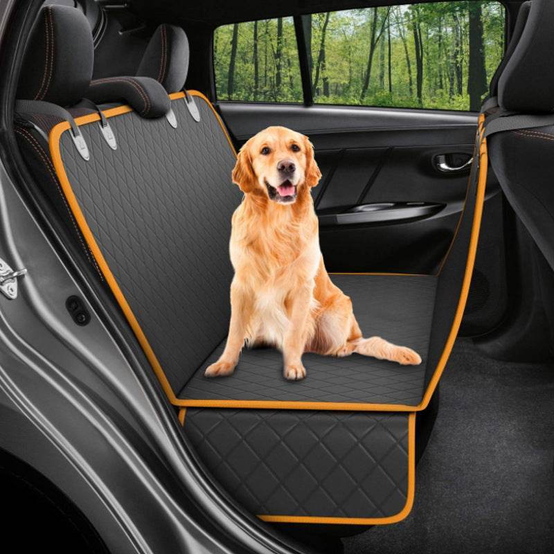 Dog Car Seat Cover View Mesh Pet Carrier Hammock Safety Protector Car Rear Back Seat Mat With Zipper And Pocket For Travel - Crea Muze