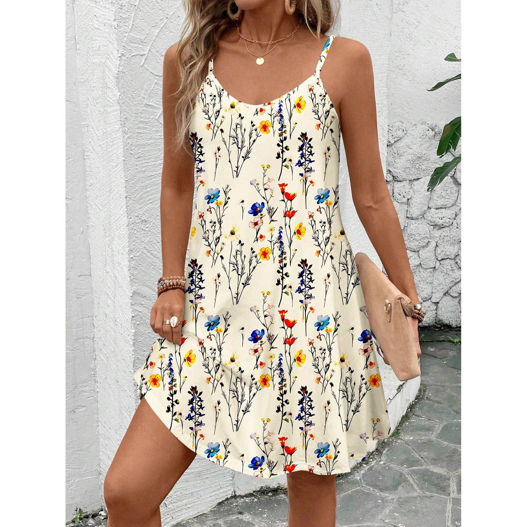 💃 Robe décontractée à motifs – Sans manches - Crea Muze