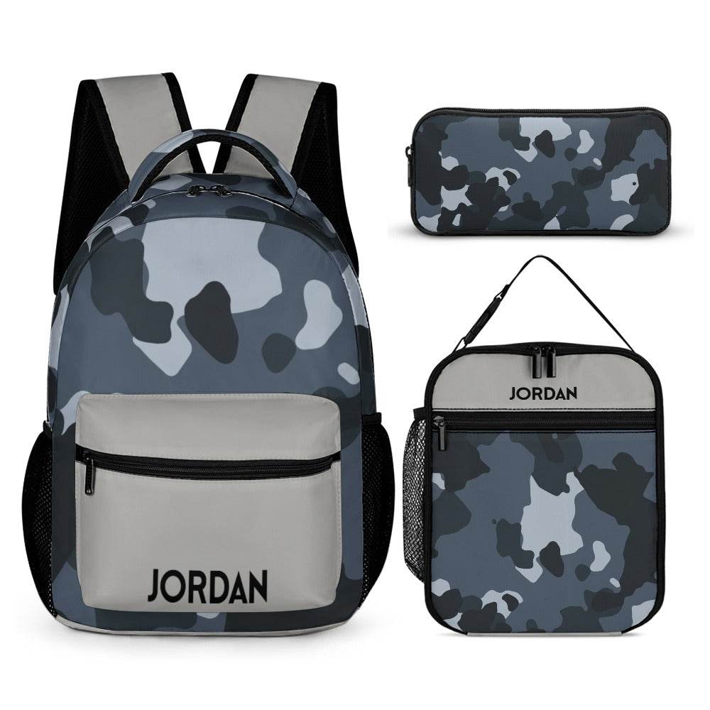 🎒 Ensemble 3 en 1 Personnalisé – Camouflage Urbain - Crea Muze