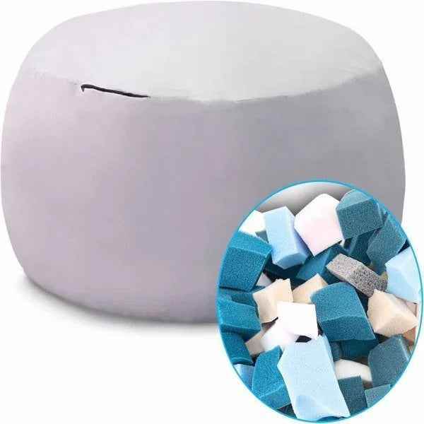 Bag Chair Coverit Was Only A Cover, Not A Full Bean Bag Chair Cushion,Big Round Soft Fluffy PV Velvet Sofa Bed Cover, Living Room Furniture, Lazy Sofa Bed Cover,5ft Black - Crea Muze