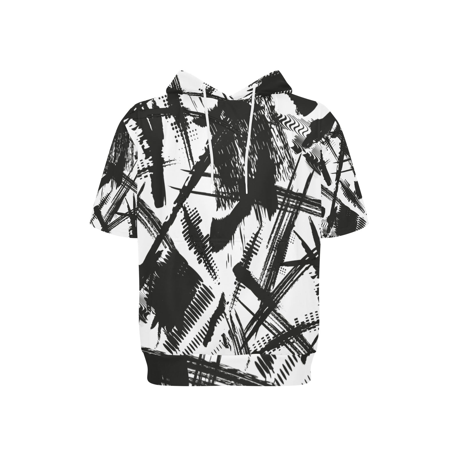 Men's Short Sleeve Fleece Hoodie (H54) - Crea Muze