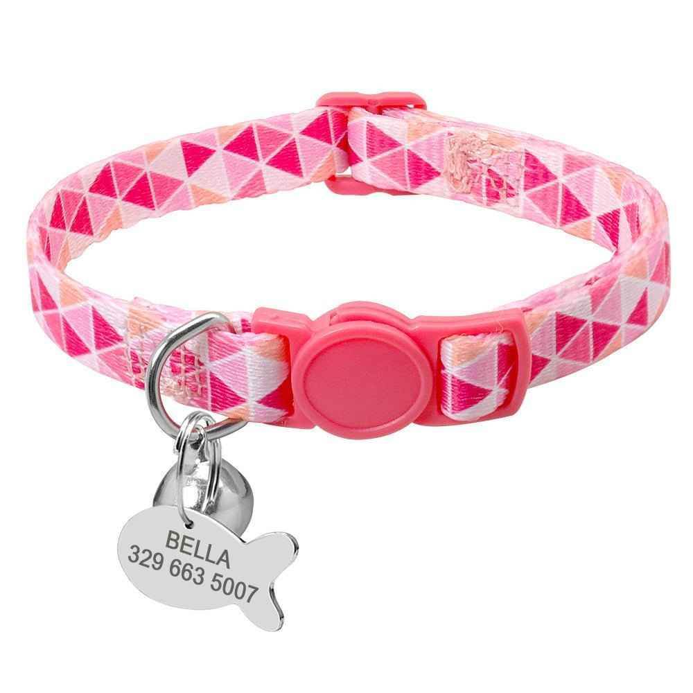 Cat Lettering Bell Collar Anti-lost Tag - Crea Muze