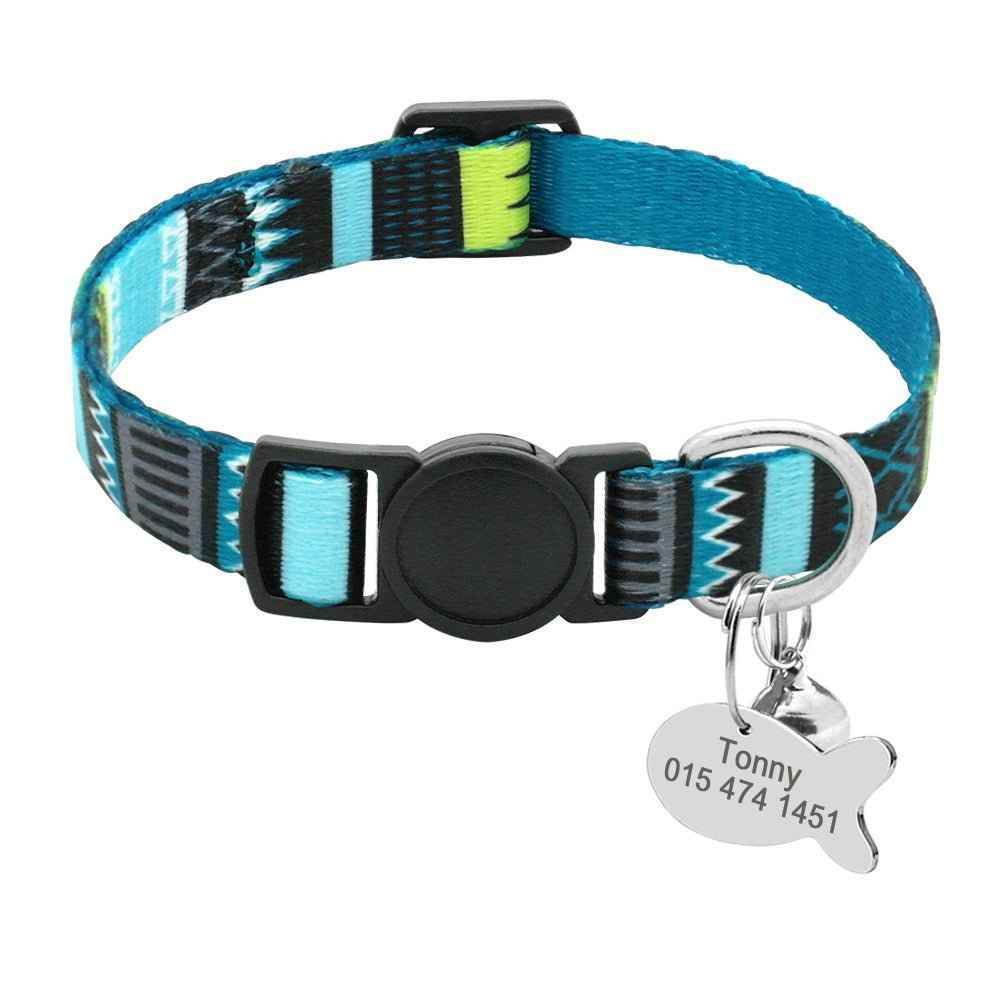 Cat Lettering Bell Collar Anti-lost Tag - Crea Muze