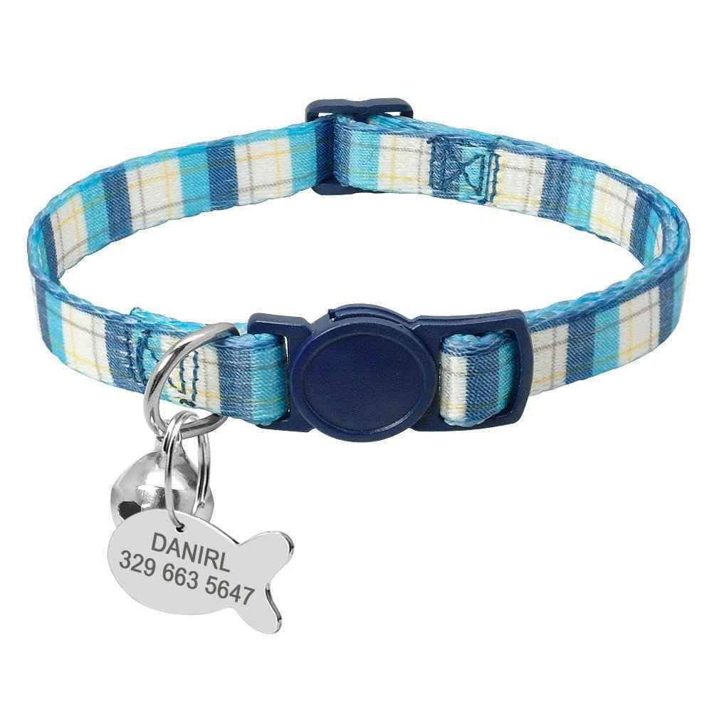 Cat Lettering Bell Collar Anti-lost Tag - Crea Muze