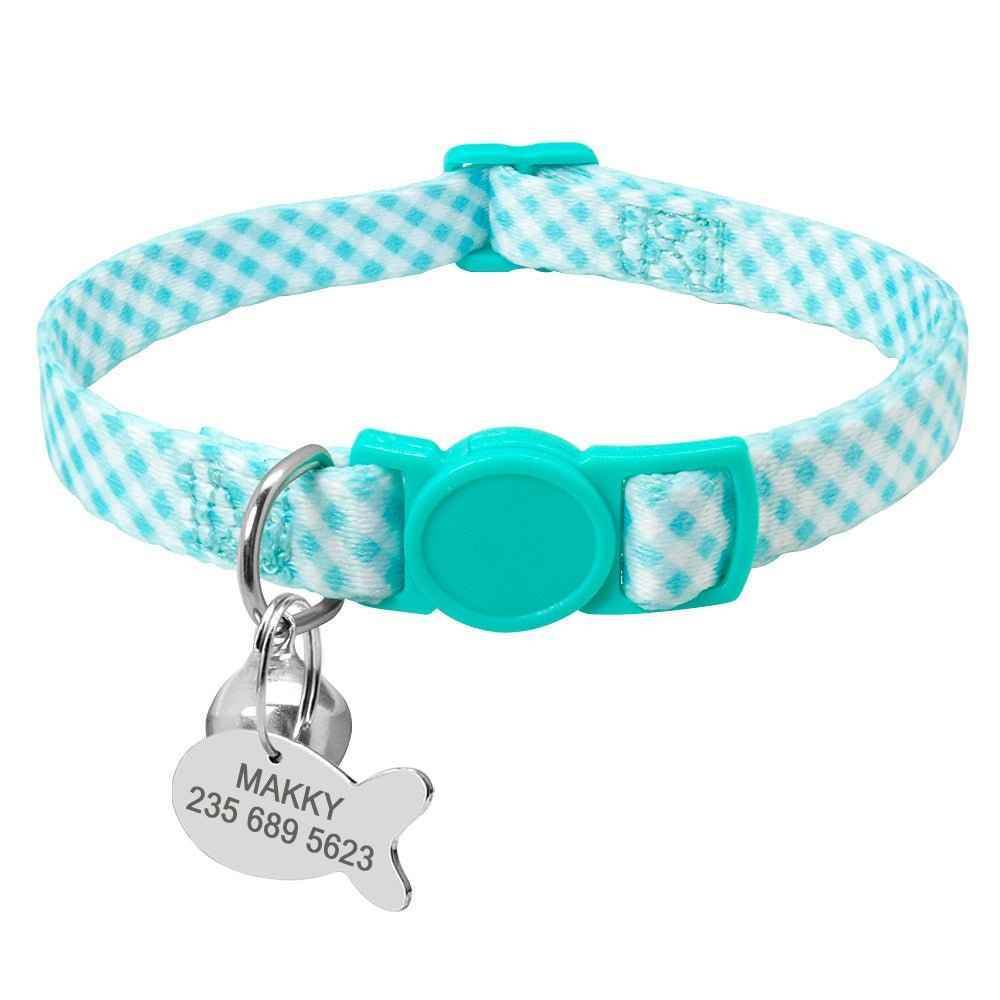 Cat Lettering Bell Collar Anti-lost Tag - Crea Muze
