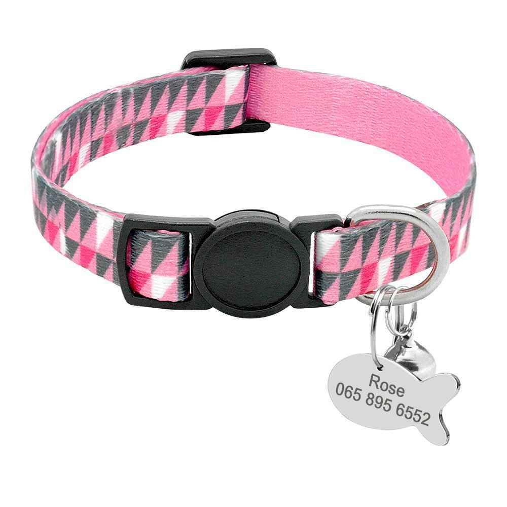 Cat Lettering Bell Collar Anti-lost Tag - Crea Muze