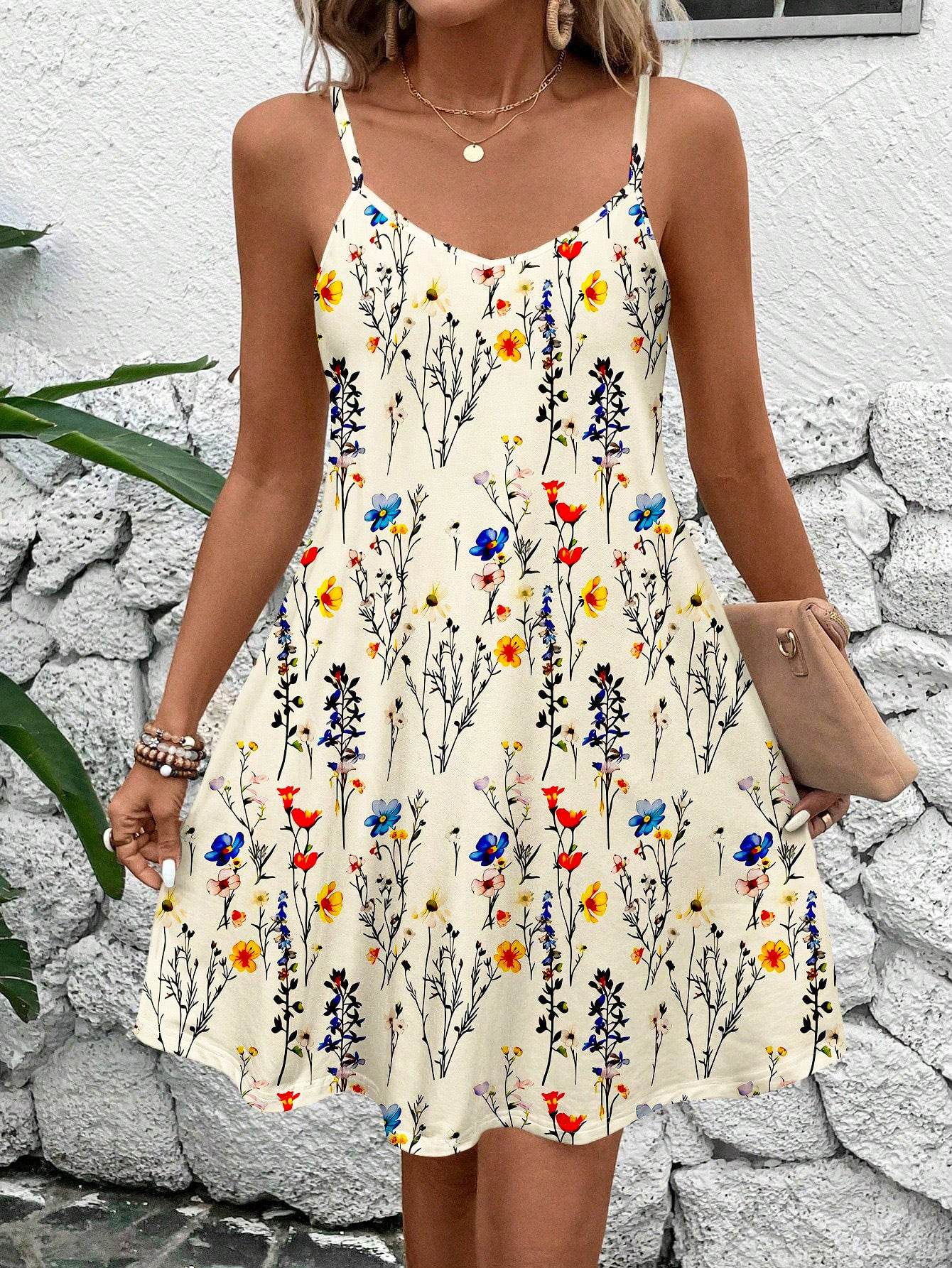 💃 Robe décontractée à motifs – Sans manches - Crea Muze