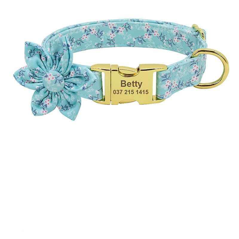 Fashion Printed Dog Collar Personalized Nylon Dog Collar Custom Pet Puppy Cat Collars Engraved ID Tag Collars Dog Accessories - Crea Muze