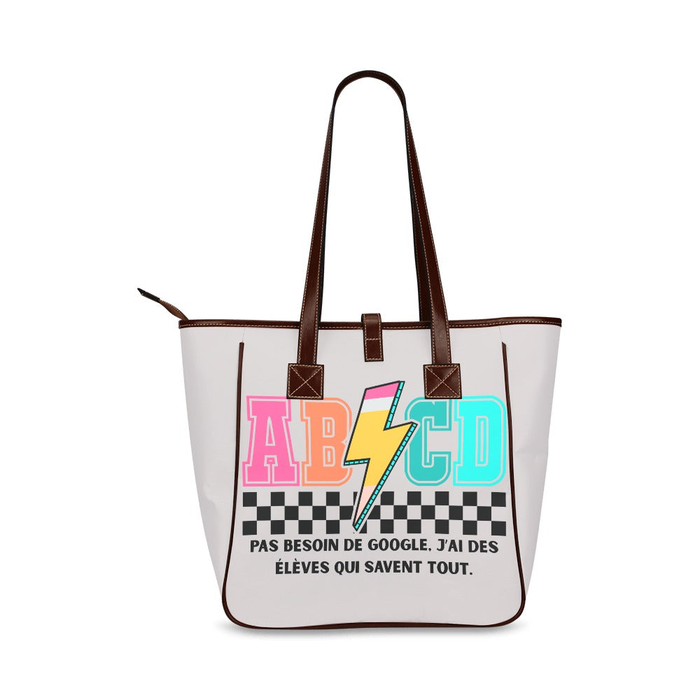Sac fourre-tout classique ABCD – Humour pour professeurs du primaire - Crea Muze