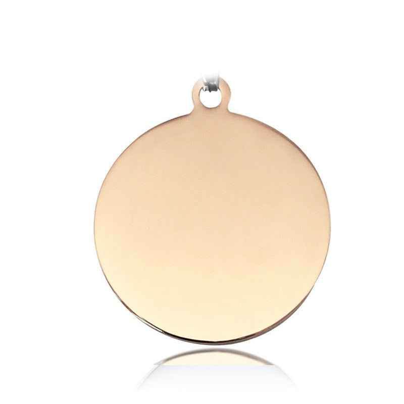 Small Pendant Anti-lost Pet Titanium Steel Tag - Crea Muze