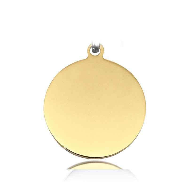 Small Pendant Anti-lost Pet Titanium Steel Tag - Crea Muze