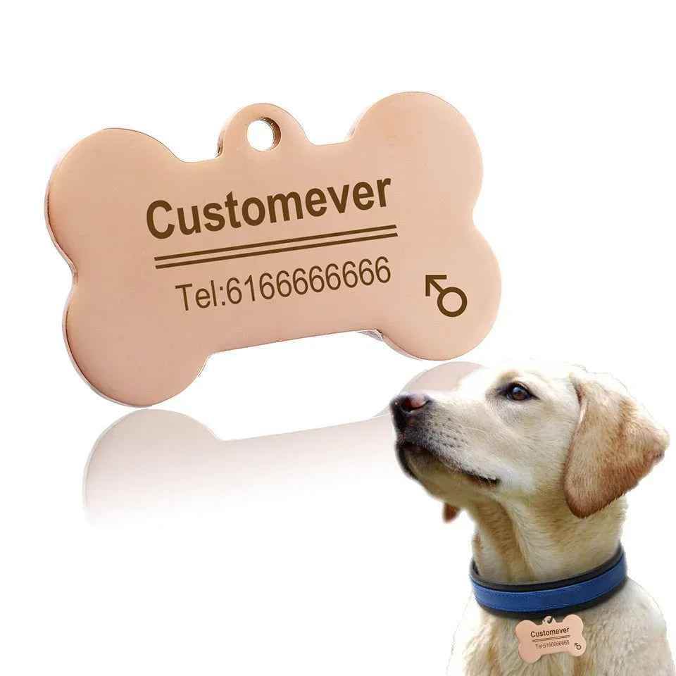 Small Pendant Anti-lost Pet Titanium Steel Tag - Crea Muze