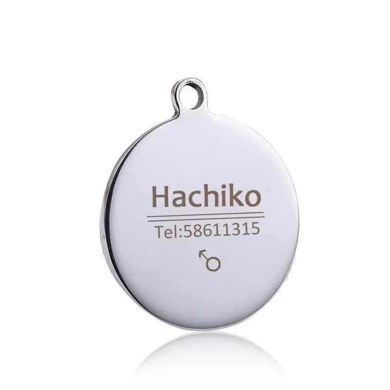 Small Pendant Anti-lost Pet Titanium Steel Tag - Crea Muze